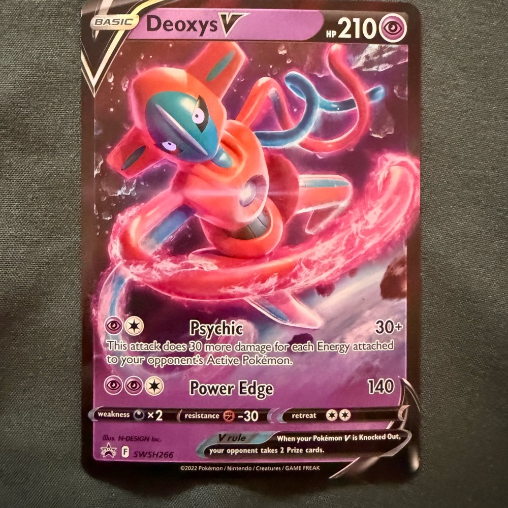 Deoxys V Pokémon Card